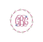 Golf Tees Balls Preppy Monogram Frame Machine Embroidery Design, 3 Sizes PES DST JEF++ Incl Digital Instant Download