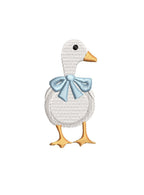 Duck with Bow Tie Machine Embroidery Design: Classic Baby Motif (Digital Instant Download PES DST JEF++