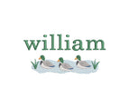 Mallard Ducks Embroidery Machine Design: Sketch Pond, 7 Sizes (Digital Instant Download)