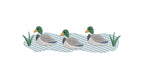 Mallard Ducks Embroidery Machine Design: Sketch Pond, 7 Sizes (Digital Instant Download)