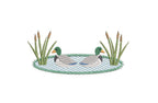 Mallard Ducks Reeds Cattails in a Pond, for Machine Embroidery, 5 Sizes PES++ Incl Digital Instant Download
