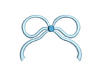 Coquette Bow Monogram Frame: Two-Color Machine Embroidery Design (PES++)