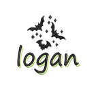 Halloween Bats Embroidery Design: Spooky Moon Motif (PES Digital Download, 5 Sizes)