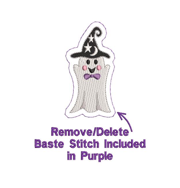 Halloween Ghost Wizard Boy Design, for Machine Embroidery, 5 Sizes PES++ Incl Digital Instant Download