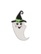Halloween Ghost Girl Witch Embroidery Machine Design: PES++ Included (Digital Download)