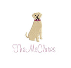 Happy Dog Machine Embroidery Design, 5 Sizes PES++ Incl Digital Instant Download