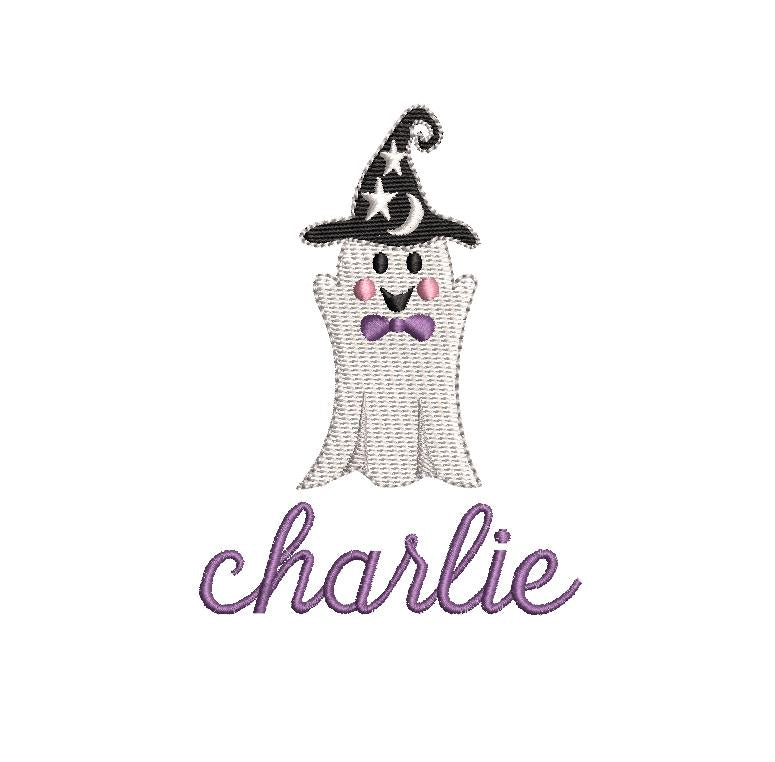 Halloween Ghost Wizard Boy Design, for Machine Embroidery, 5 Sizes PES++ Incl Digital Instant Download