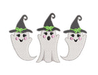 Halloween Ghost Girls Sketch Trio Design, for Machine Embroidery, 4 Sizes PES++ Incl Digital Instant Download