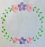 Floral & Ivy Full Monogram Frame, Machine Embroidery Design, 4 Sizes, PES DST JEF++ Incl Digital Instant Download