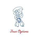Vintage Cowboy Kid Embroidery Machine Design Set, Four Options, 3 Sizes PES DST JEF++ Incl Digital Instant Download