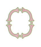Fishtail FILL & Satin Monogram Frame, Machine Embroidery Design, 6 Sizes, PES DST+++ Incl Digital Instant Download