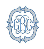 Fishtail FILL & Satin Monogram Frame, Machine Embroidery Design, 6 Sizes, PES DST+++ Incl Digital Instant Download