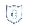 Satin & Pearl Knots Crest Monogram Frame, Machine Embroidery Design, 7 Sizes, PES DST+++ Incl Digital Instant Download
