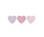 Heart Trio Cross Stitch Three Color, 5 Sizes, Machine Embroidery Design, Quick Stitch PES DST JEF Digital Download