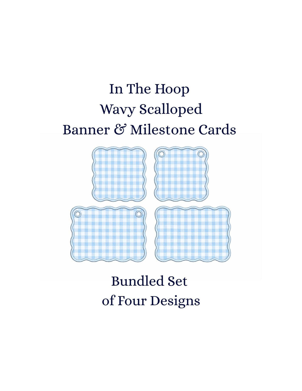 In The Hoop Banner & Milestone Cards, Applique Machine Embroidery Designs, 6 Sizes, PES DST+++ Incl Digital Instant Download