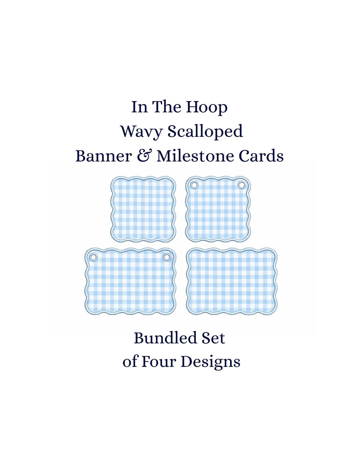 In The Hoop Banner & Milestone Cards, Applique Machine Embroidery Designs, 6 Sizes, PES DST+++ Incl Digital Instant Download