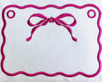 Bow Monogram Frame, Coquette 3 Color Machine Embroidery Design, 7 sizes PES DST JEF+++