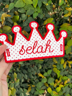 In The Hoop Applique Tiara or Crown, Machine Embroidery Designs, 5 Sizes, PES DST+++ Incl Digital Instant Download