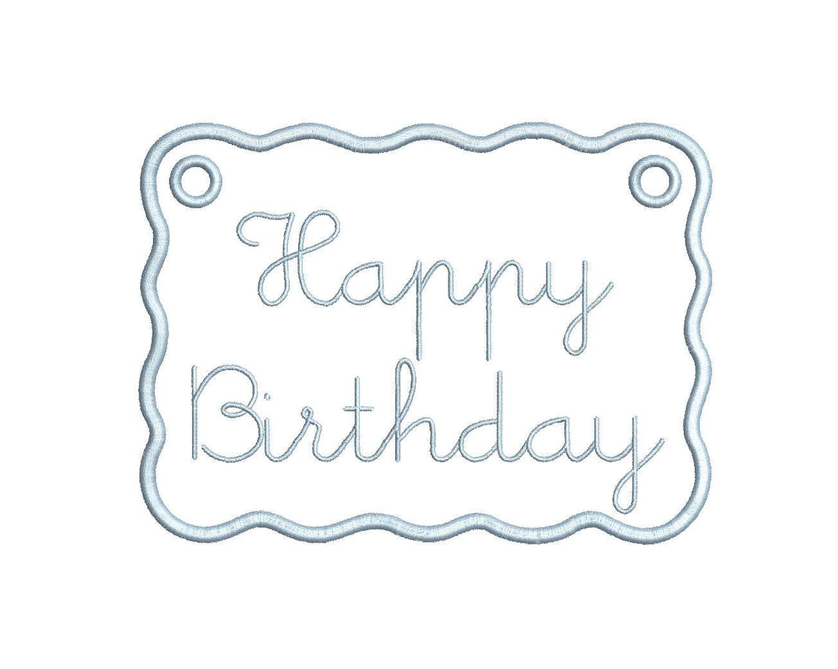 In The Hoop Banner & Milestone Cards, Applique Machine Embroidery Designs, 6 Sizes, PES DST+++ Incl Digital Instant Download