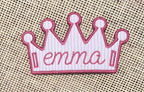 In The Hoop Applique Tiara or Crown, Machine Embroidery Designs, 5 Sizes, PES DST+++ Incl Digital Instant Download