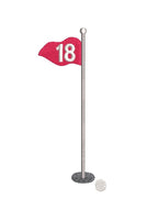 Golf Pin Flag 18th Hole Monogram Frame, Machine Embroidery Design, 4 Sizes PES DST JEF++ Incl Digital Instant Download