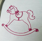 Rocking Horse SKETCH Machine Embroidery Design, 7 Sizes, PES DST+++ Incl Digital Instant Download
