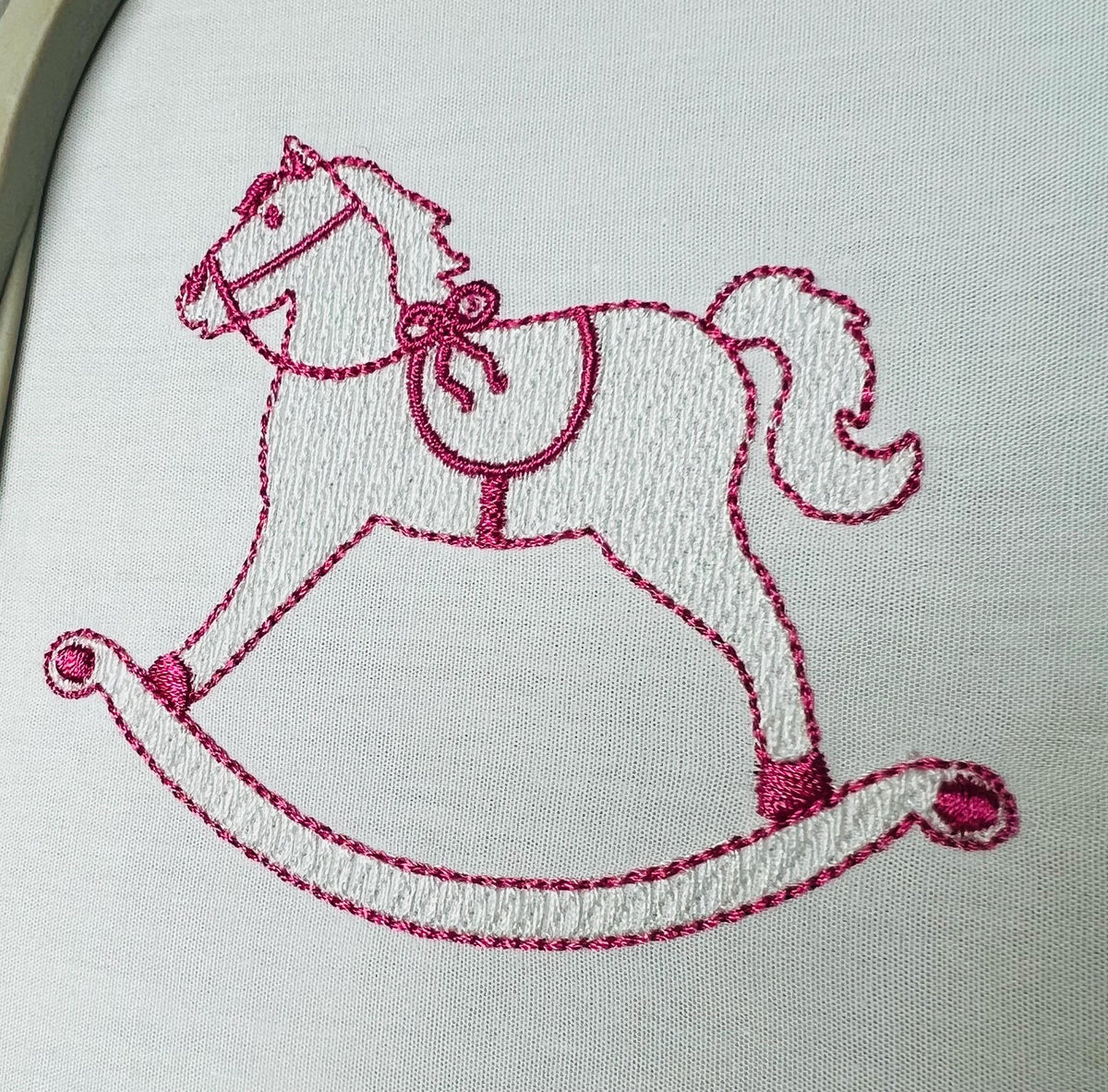 Rocking Horse SKETCH Machine Embroidery Design, 7 Sizes, PES DST+++ Incl Digital Instant Download