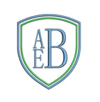 Double Sheild Satin Crest Monogram Frame, Machine Embroidery Design, 9 Sizes, PES DST+++ Incl Digital Instant Download