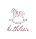 Rocking Horse SKETCH Machine Embroidery Design, 7 Sizes, PES DST+++ Incl Digital Instant Download