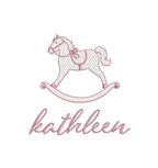 Rocking Horse SKETCH Machine Embroidery Design, 7 Sizes, PES DST+++ Incl Digital Instant Download