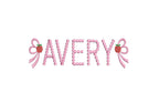 Apple Side Bow Back to School Embroidery Design, Monogram or Name Frame (PES++ Digital Download, 5 Sizes