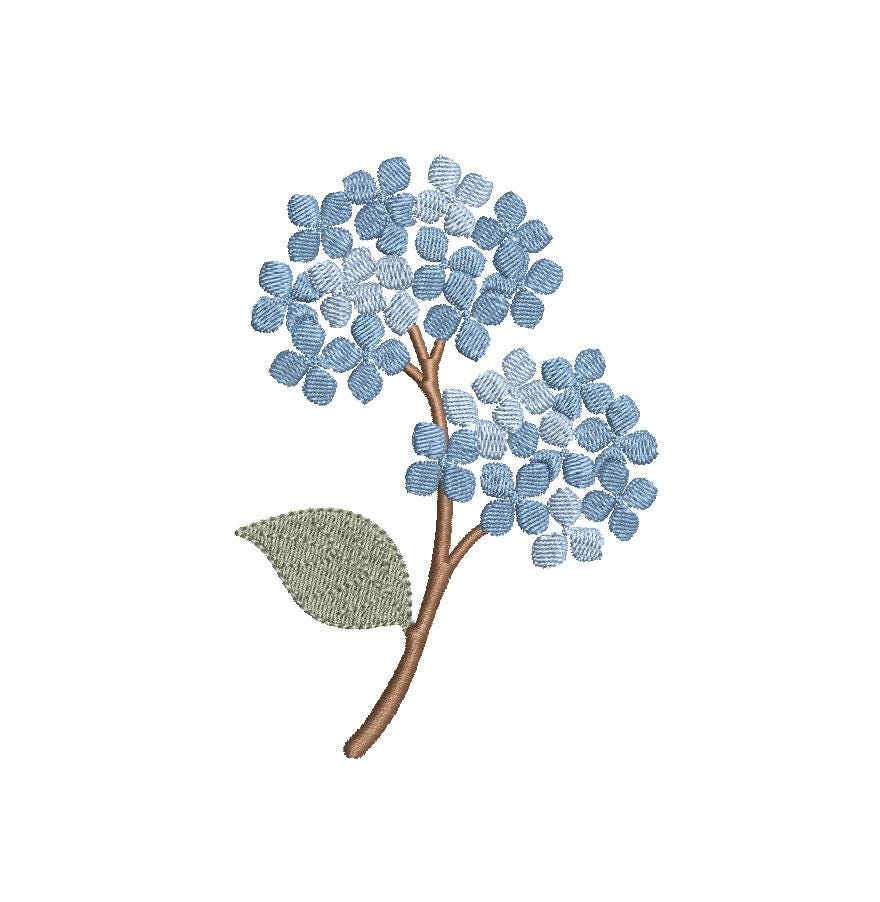 Hydrangea Large, Machine Embroidery Design, 7 Sizes, PES DST+++ Incl Digital Instant Download