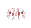 Strawberry Side Bow Embroidery Design, Monogram or Name Frame (PES++ Digital Download, 5 Sizes