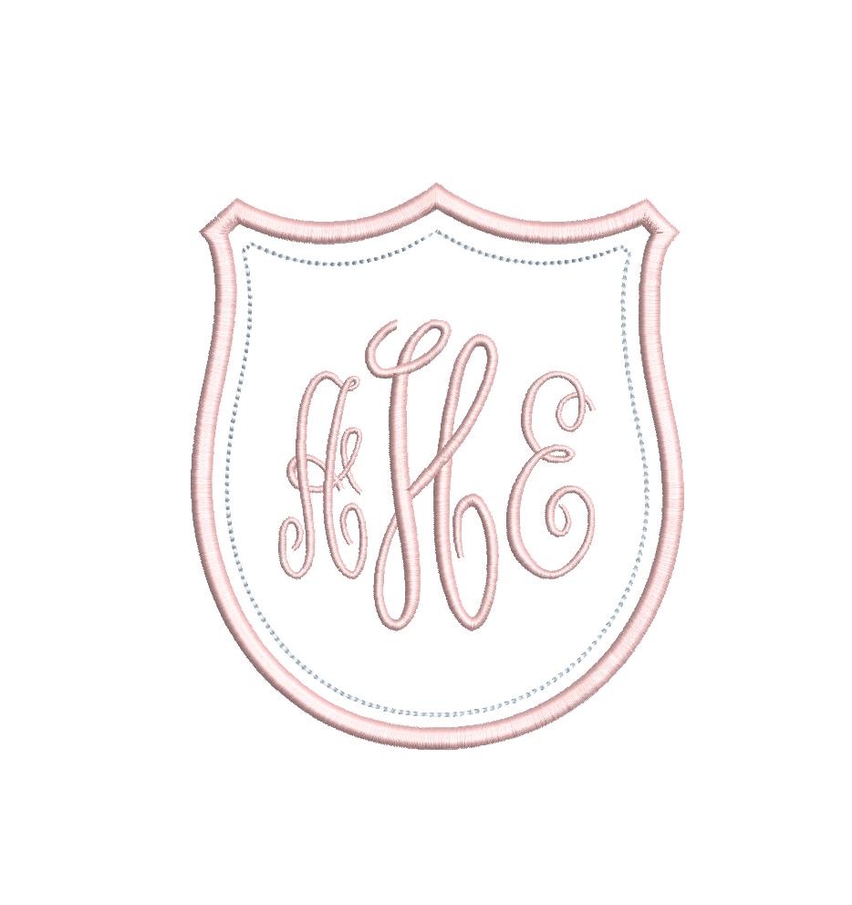 Heirloom Crest Monogram Frame, Machine Embroidery Design, 10 Sizes, PES DST+++ Incl Digital Instant Download