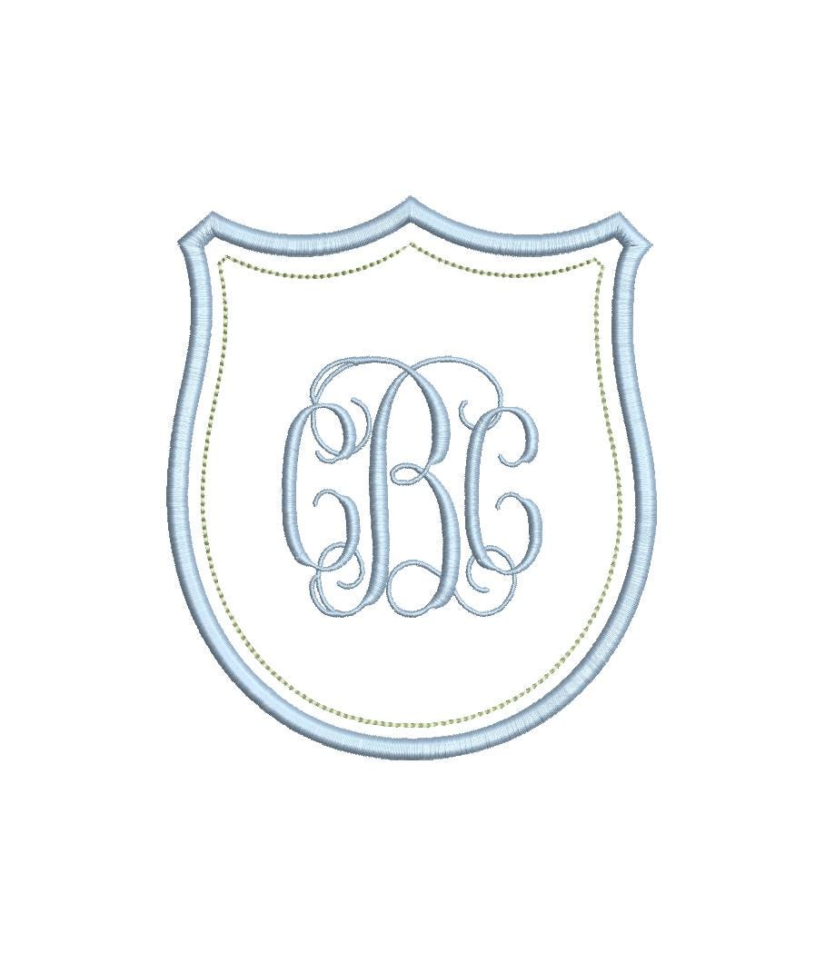 Heirloom Crest Monogram Frame, Machine Embroidery Design, 10 Sizes, PES DST+++ Incl Digital Instant Download
