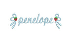 Strawberry Side Bow Embroidery Design, Monogram or Name Frame (PES++ Digital Download, 5 Sizes