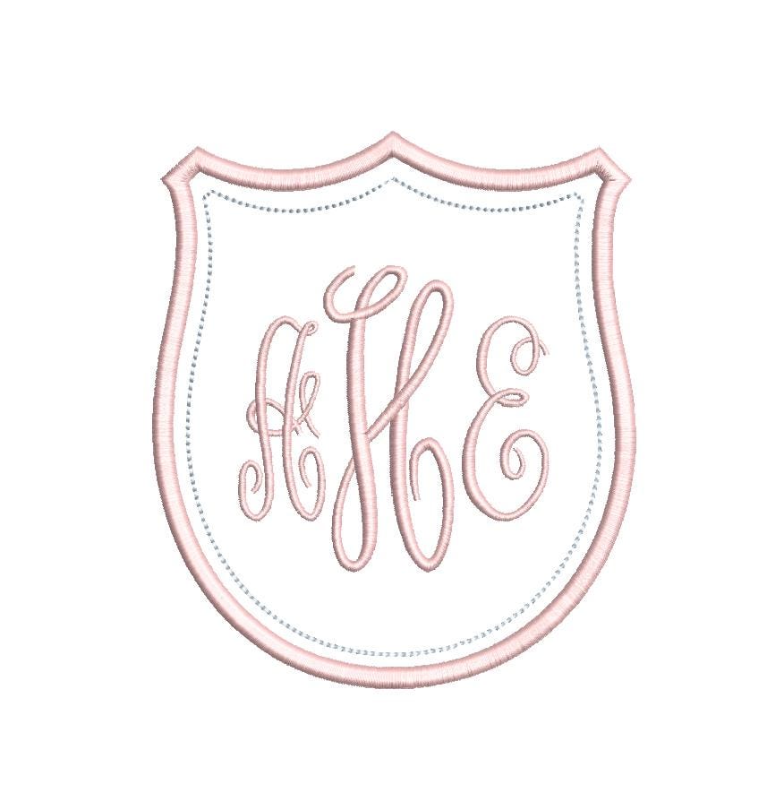 Heirloom Crest Monogram Frame, Machine Embroidery Design, 10 Sizes, PES DST+++ Incl Digital Instant Download