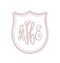 Heirloom Crest Monogram Frame, Machine Embroidery Design, 10 Sizes, PES DST+++ Incl Digital Instant Download